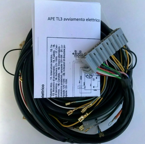 Impianto elettrico ape 3 - ape, tl